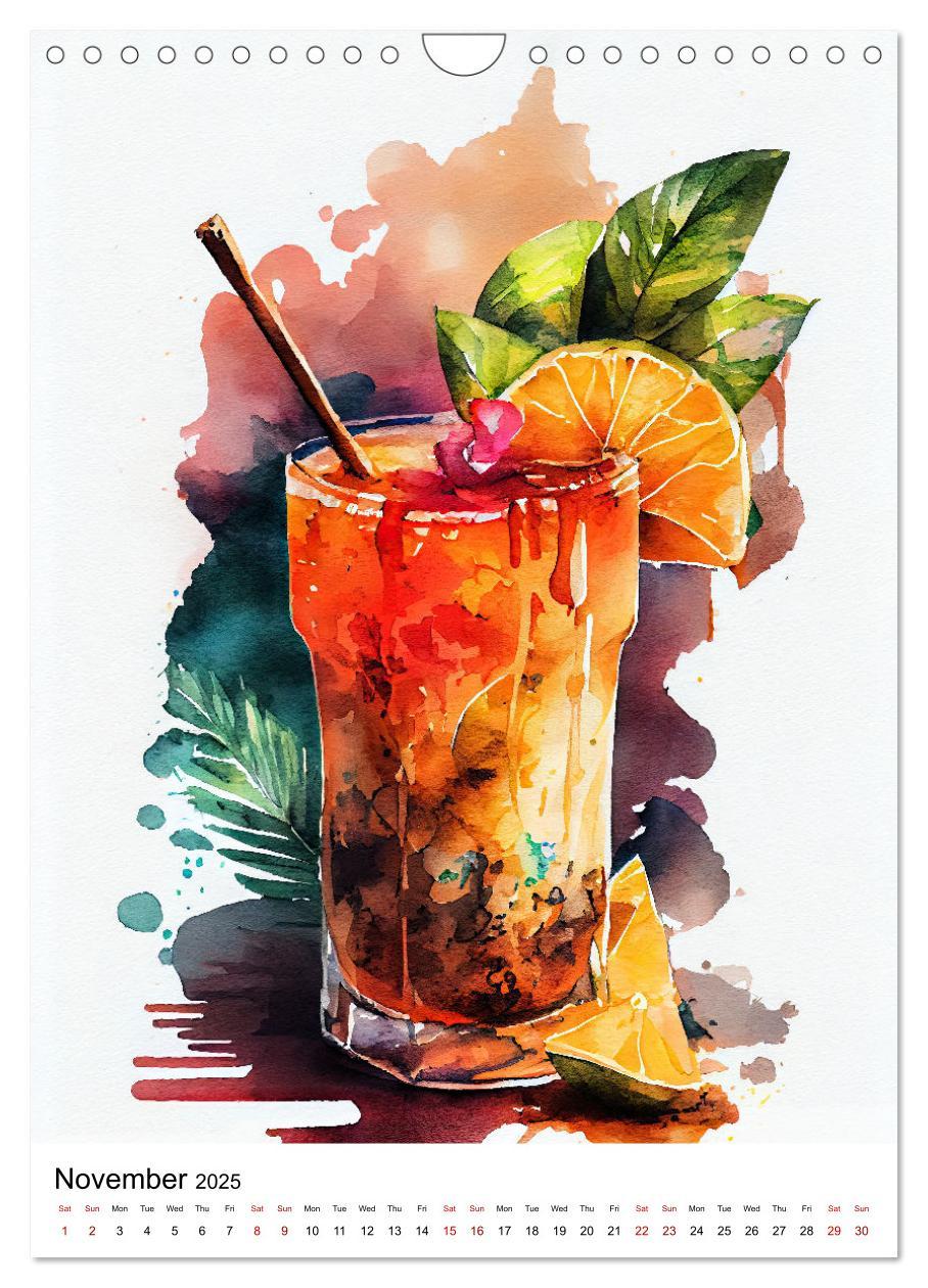 Bild: 9781325998920 | Artistic cocktails (Wall Calendar 2025 DIN A4 portrait), CALVENDO...