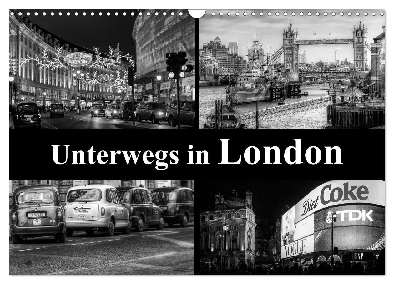 Cover: 9783435556755 | Unterwegs in London (Wandkalender 2025 DIN A3 quer), CALVENDO...