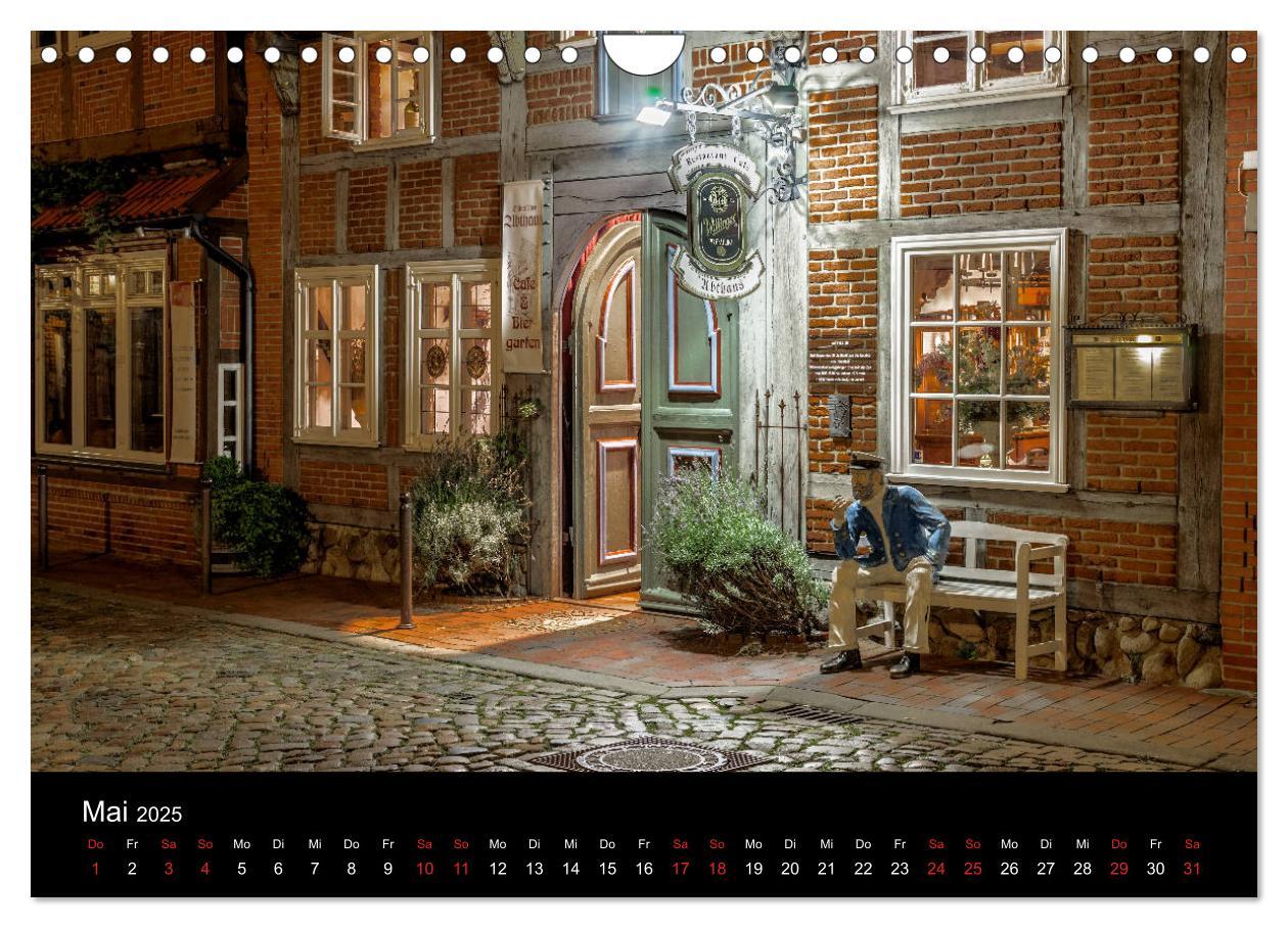 Bild: 9783435414864 | Buxtehude bei Nacht (Wandkalender 2025 DIN A4 quer), CALVENDO...