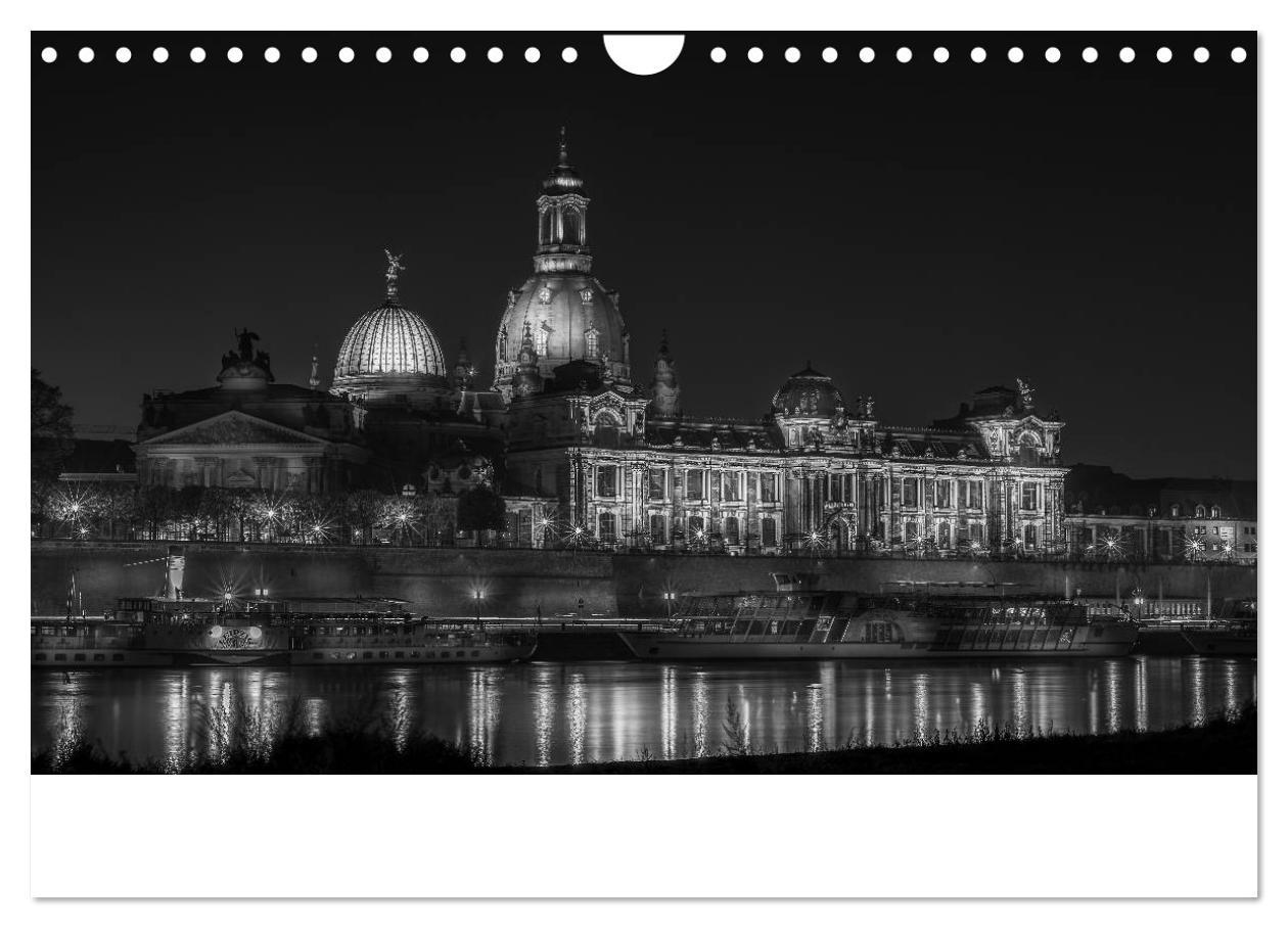 Bild: 9783435637478 | Dresden - Elbflorenz bei Nacht (Wandkalender 2025 DIN A4 quer),...