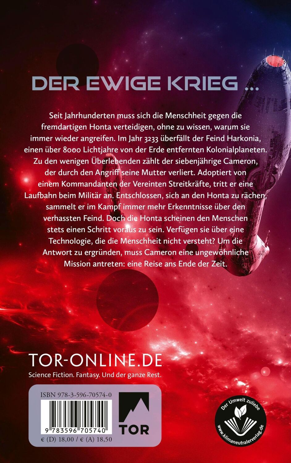 Rückseite: 9783596705740 | Splitter der Zeit | Fulminante Space Opera vom Bestsellerautor | Buch