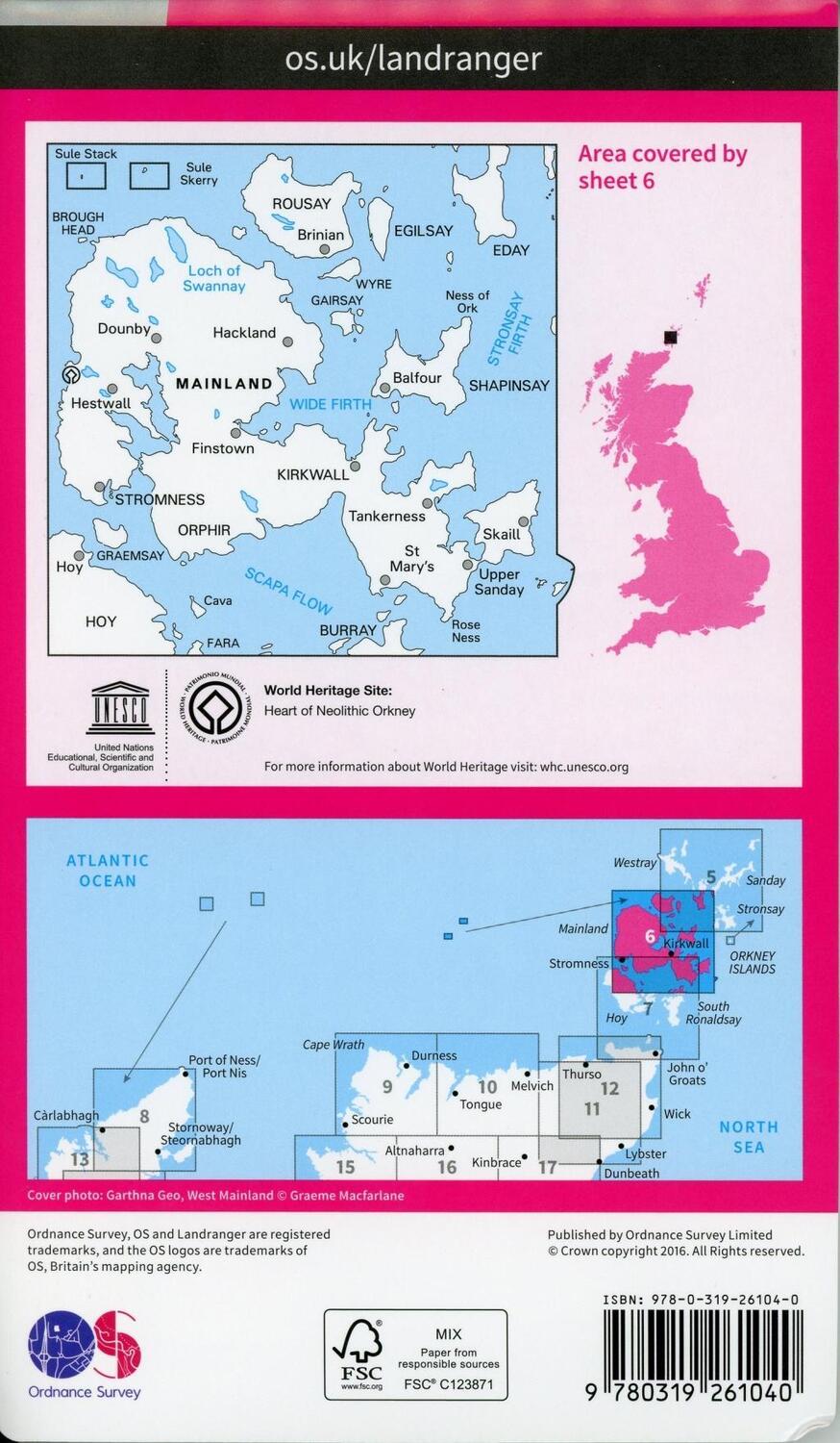 Bild: 9780319261040 | Orkney - Mainland | Ordnance Survey | (Land-)Karte | Karte/Landkarte