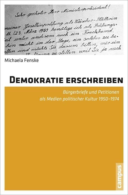 Cover: 9783593395722 | Demokratie erschreiben | Michaela Fenske | Taschenbuch | 437 S. | 2013