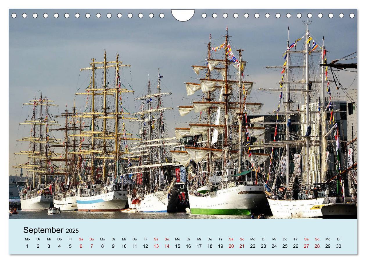 Bild: 9783435439614 | Parade der Windjammer - 2025 (Wandkalender 2025 DIN A4 quer),...