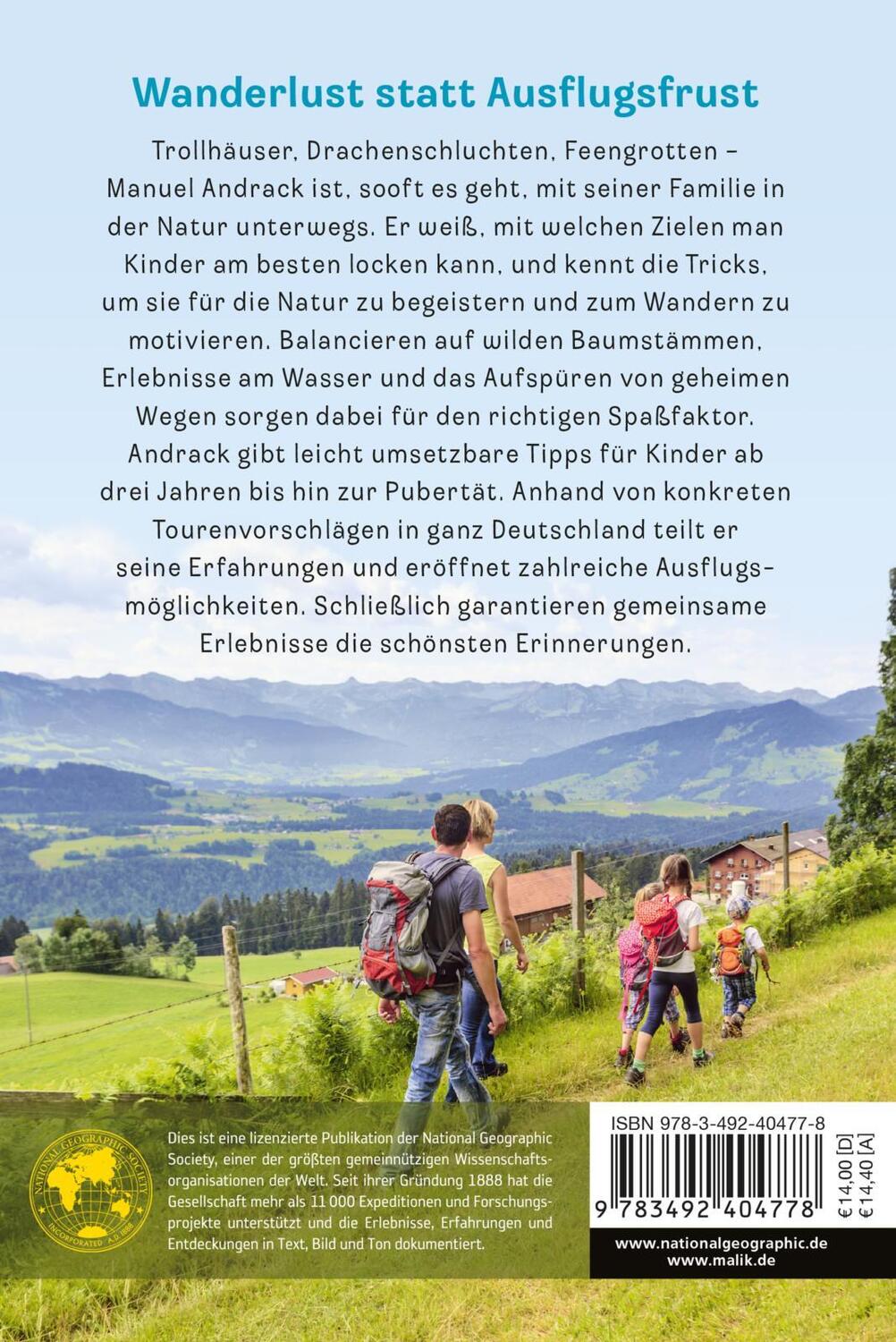 Rückseite: 9783492404778 | Mit Kindern wandern | Manuel Andrack | Taschenbuch | 208 S. | Deutsch