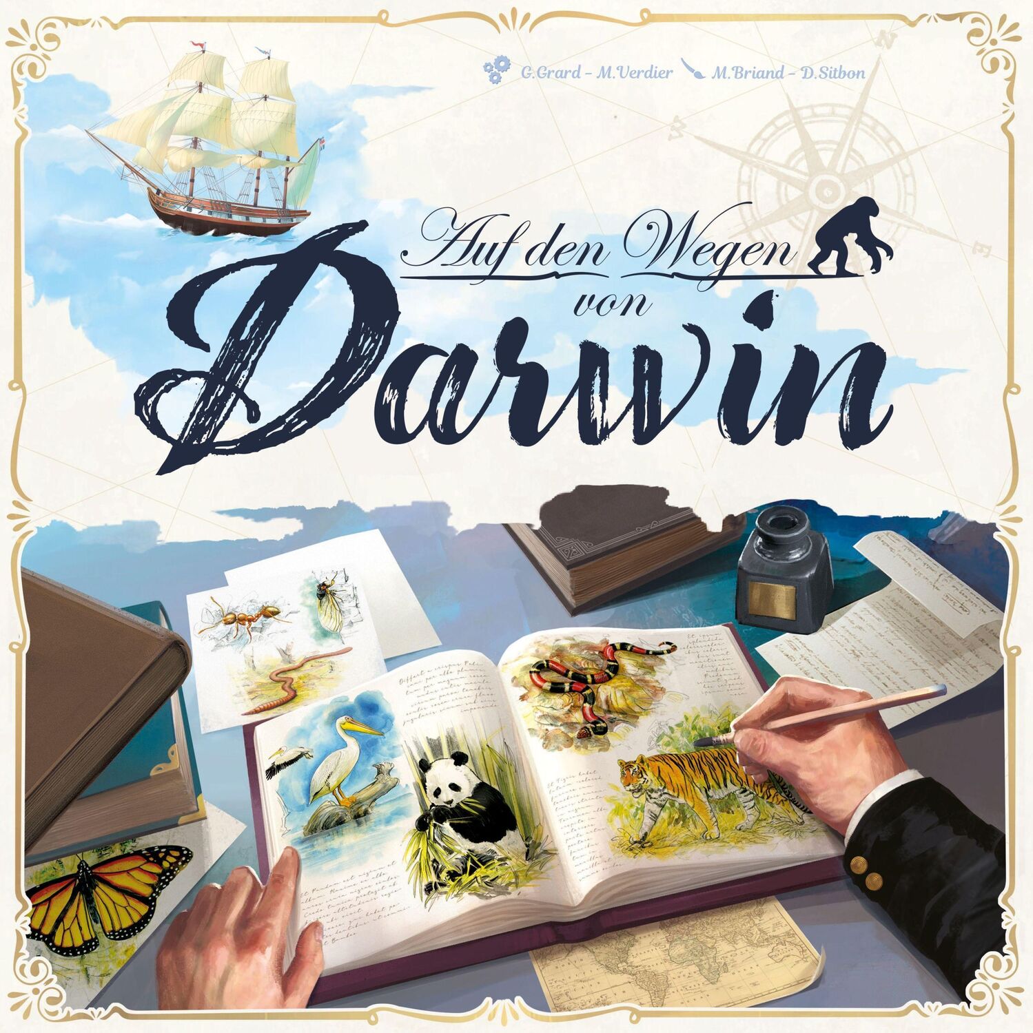 Cover: 4015566605008 | Auf den Wegen von Darwin | G. Grard (u. a.) | Spiel | GIGD0012 | 2023