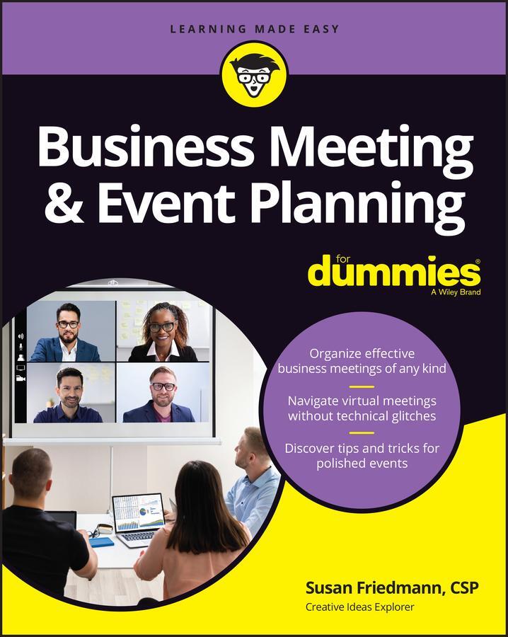 Cover: 9781119982814 | Business Meeting &amp; Event Planning For Dummies | Susan Friedmann | Buch