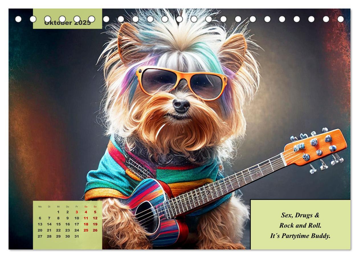 Bild: 9783383876707 | Der humoristische Yorkshire Terrier Kalender (Tischkalender 2025...