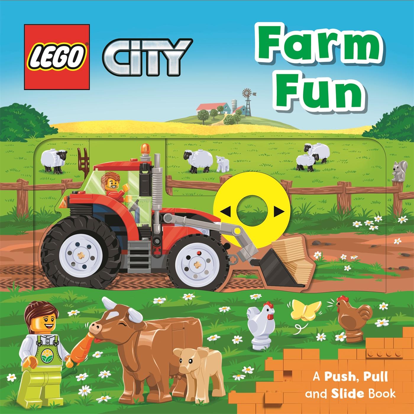 Cover: 9781529088540 | LEGO (R) City. Farm Fun | A Push, Pull and Slide Book | Studio (u. a.)