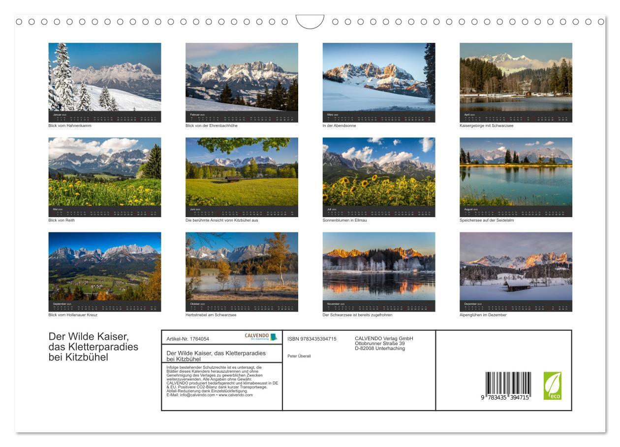 Bild: 9783435394715 | Der Wilde Kaiser, das Kletterparadies bei Kitzbühel (Wandkalender...