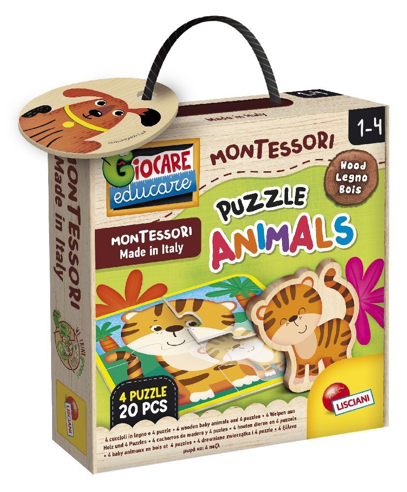 Cover: 8008324096848 | Montessori Wood Puzzle Animals | Spiel | 96848 | 2023 | LiscianiGiochi