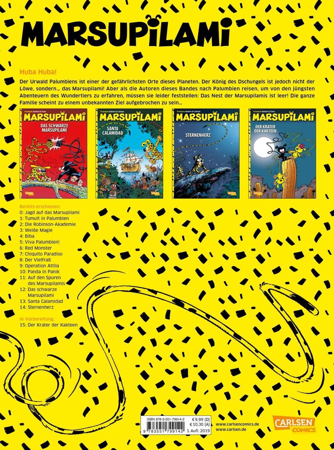 Rückseite: 9783551799142 | Marsupilami 14: Sternenherz | Abenteuercomics für Kinder ab 8 | Buch