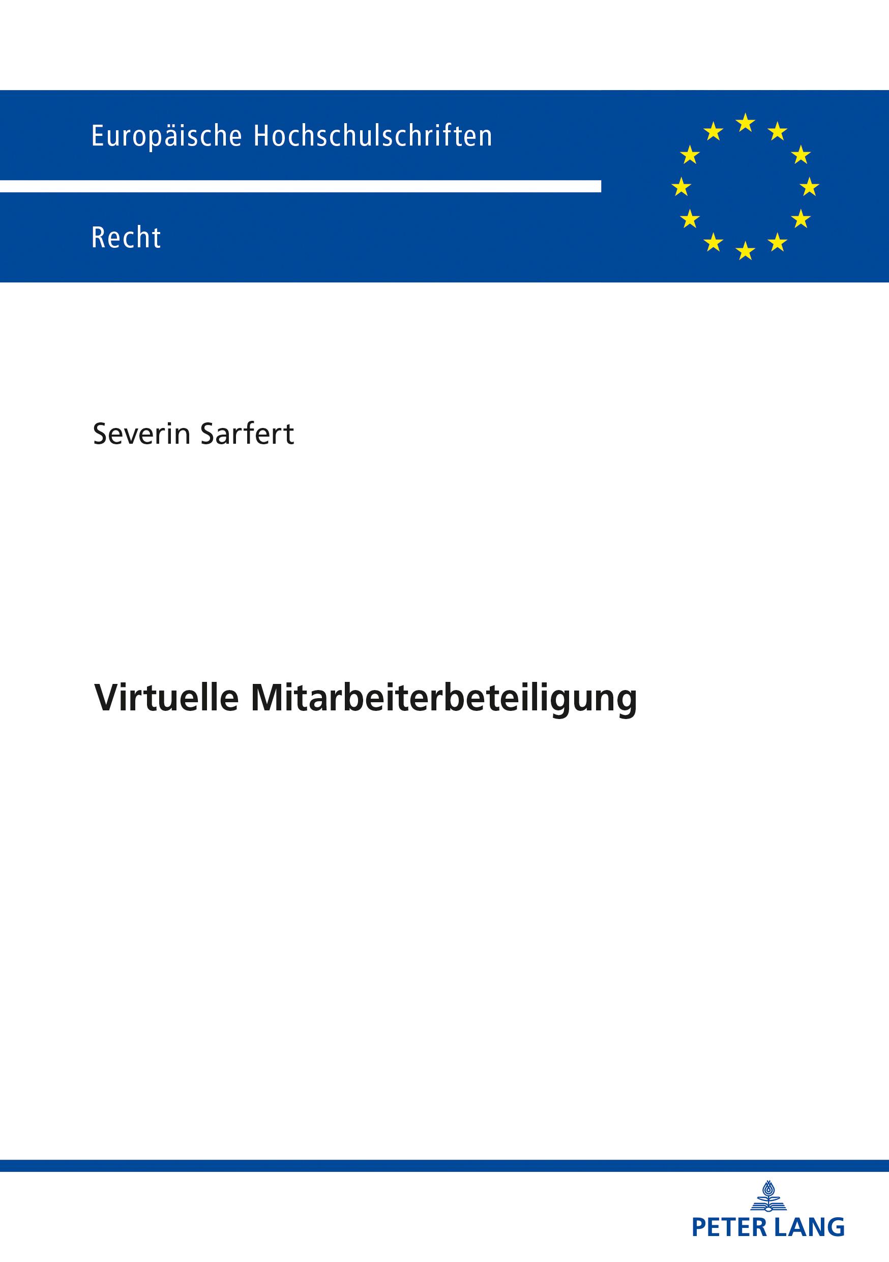 Cover: 9783631711651 | Virtuelle Mitarbeiterbeteiligung | Severin Sarfert | Buch | Deutsch