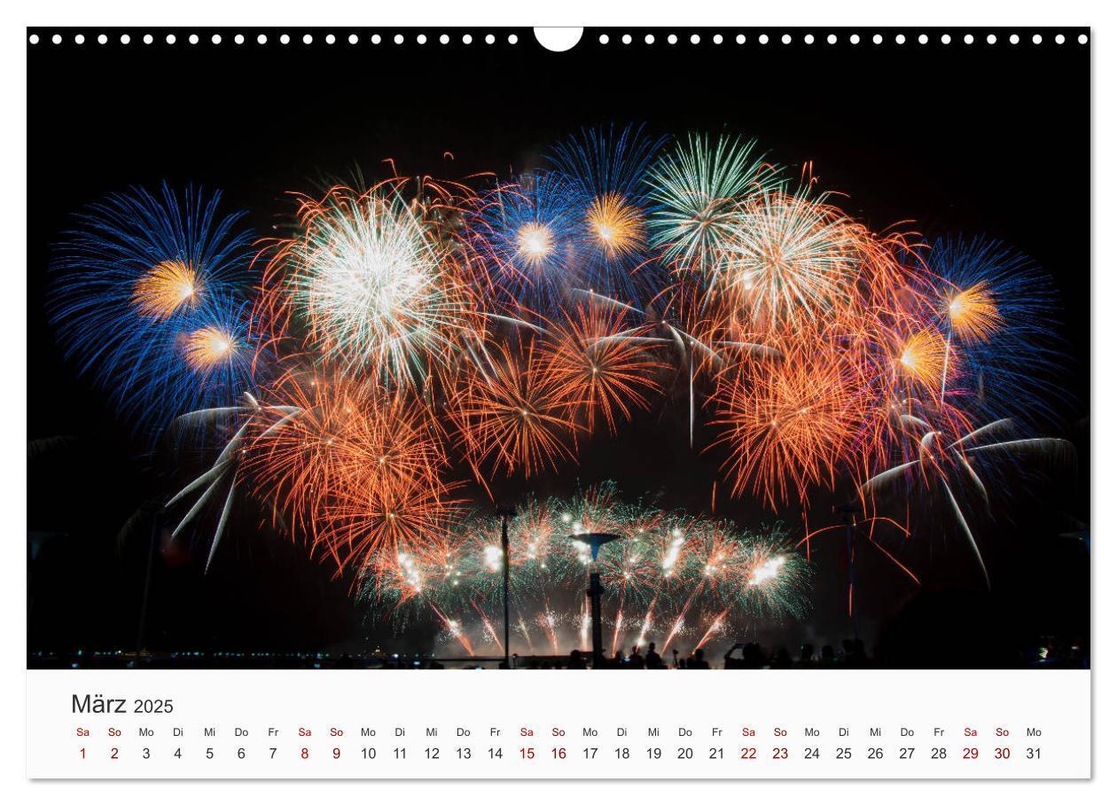 Bild: 9783435210435 | Feuerwerke - Kunstwerke am Himmel (Wandkalender 2025 DIN A3 quer),...