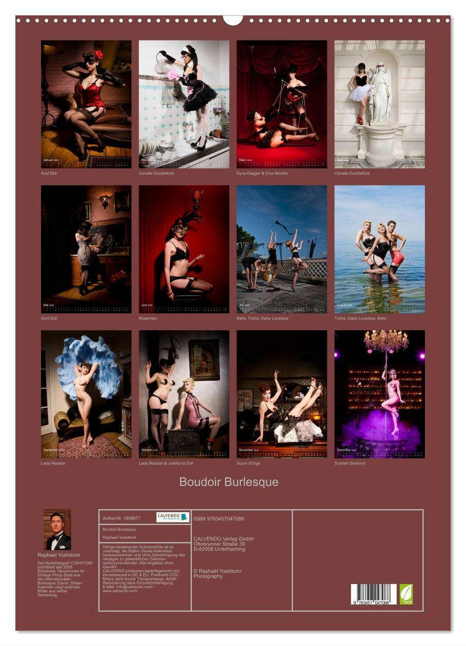 Bild: 9783457047088 | Boudoir Burlesque (Wandkalender 2025 DIN A2 hoch), CALVENDO...