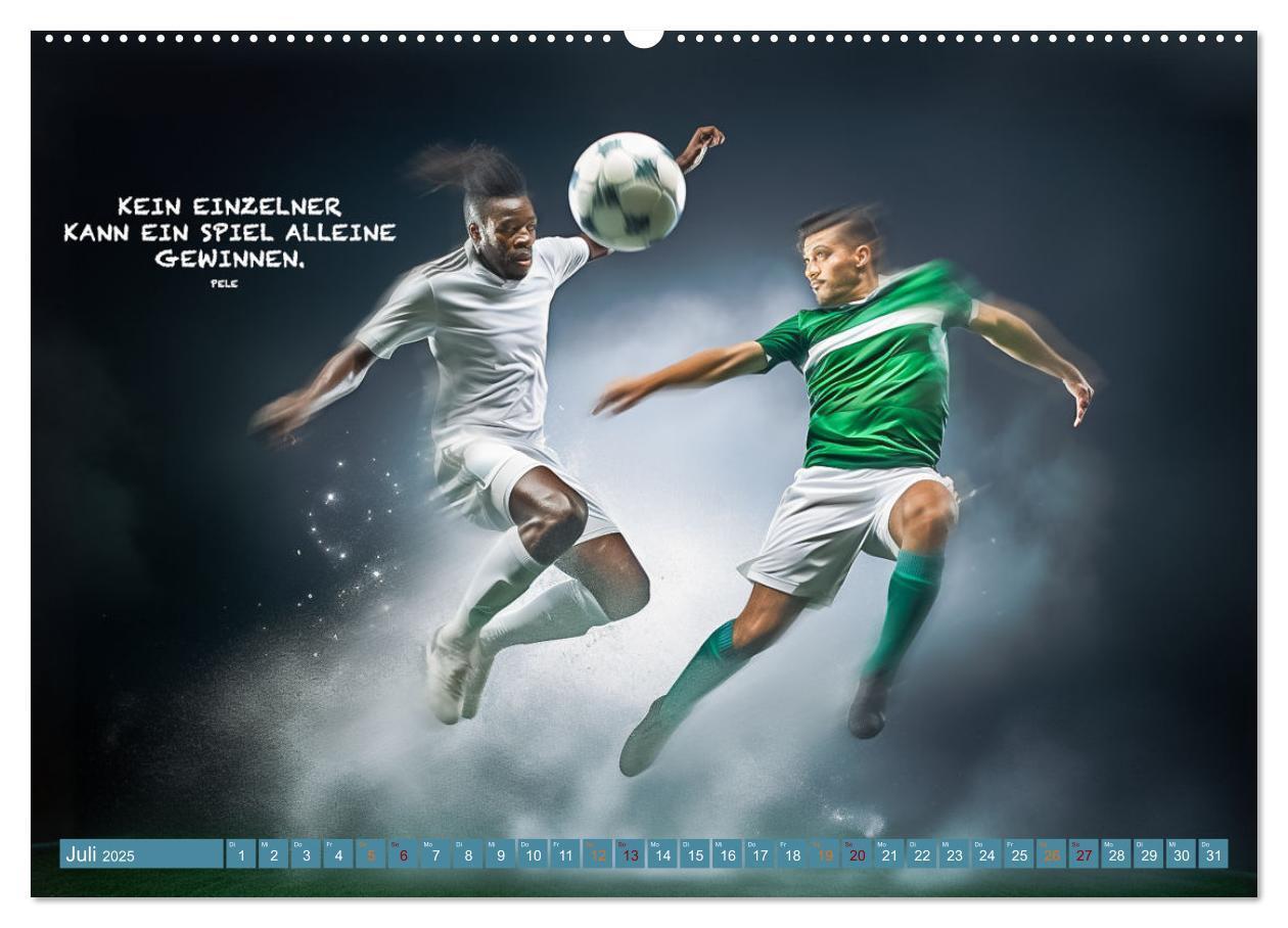 Bild: 9783457160824 | Fußball und tolle Sprüche (hochwertiger Premium Wandkalender 2025...