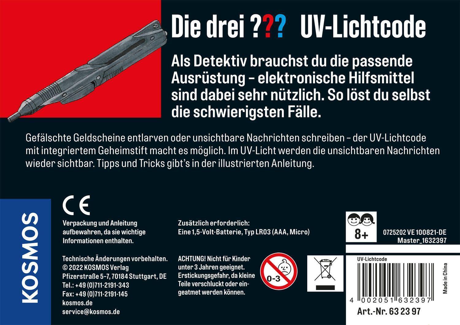 Bild: 4002051632397 | Die drei ??? UV-Lichtcode | Detektiv-Set | Spiel | Die drei ??? | 2022