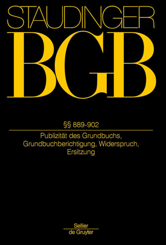 Cover: 9783805912891 | J. von Staudingers Kommentar zum Bürgerlichen Gesetzbuch mit...