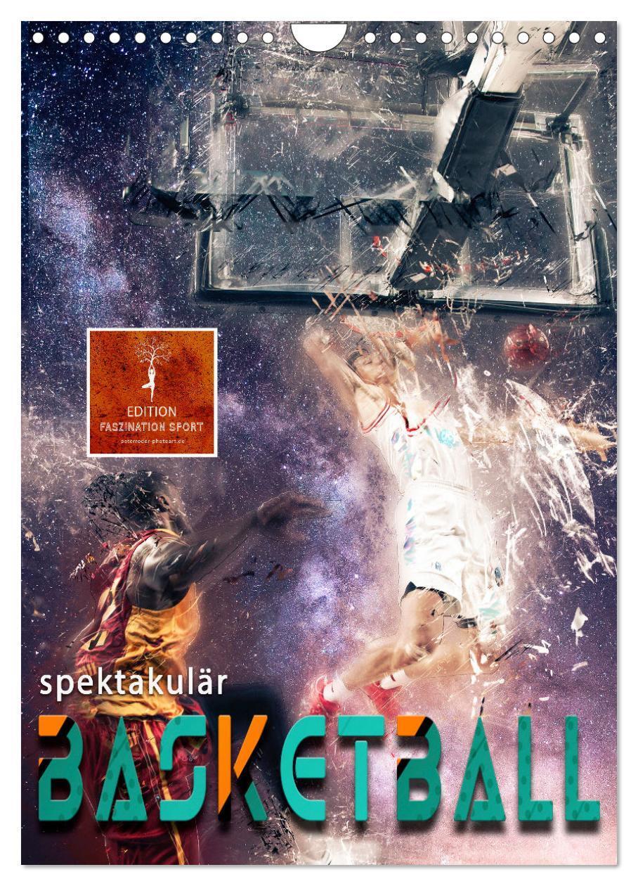 Cover: 9783435929818 | Basketball spektakulär (Wandkalender 2025 DIN A4 hoch), CALVENDO...