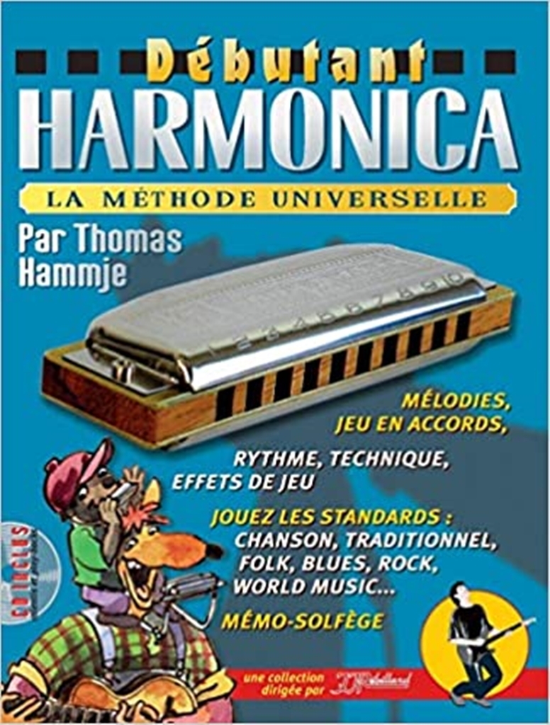 Cover: 3760165960034 | Débutant harmonica (+CD): pour harmonica diatonique (Blues Harp) (frz)