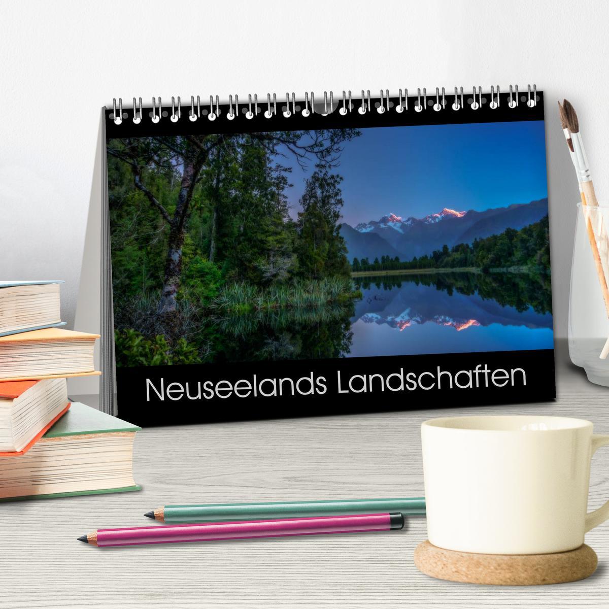 Bild: 9783435661534 | Neuseelands Landschaften (Tischkalender 2025 DIN A5 quer), CALVENDO...