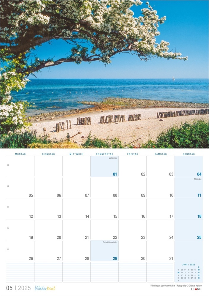 Bild: 9783964023506 | Waterkant Kalender 2025 | Kalender | 13 S. | Deutsch | 2025 | Eiland