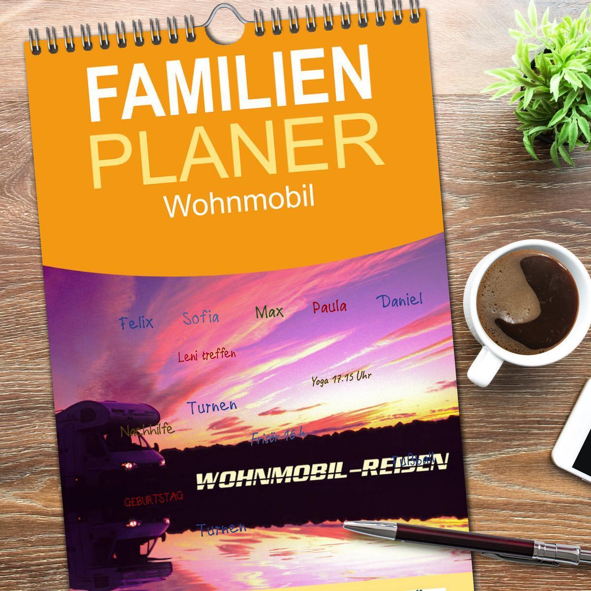 Bild: 9783457116500 | Familienplaner 2025 - Wohnmobil-Reisen mit 5 Spalten (Wandkalender,...