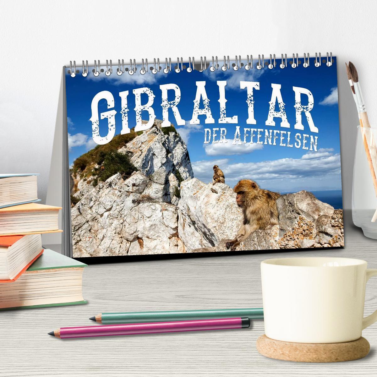 Bild: 9783435492879 | Gibraltar - der Affenfelsen (Tischkalender 2025 DIN A5 quer),...