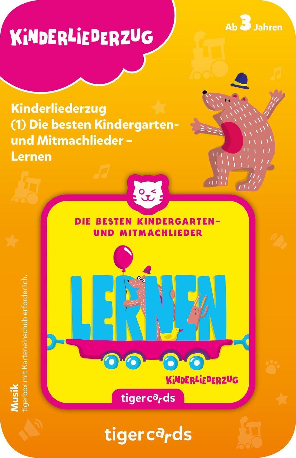 Bild: 4260535481026 | tigercard - Kinderliederzug - Folge 1: Die besten Kindergarten- und...