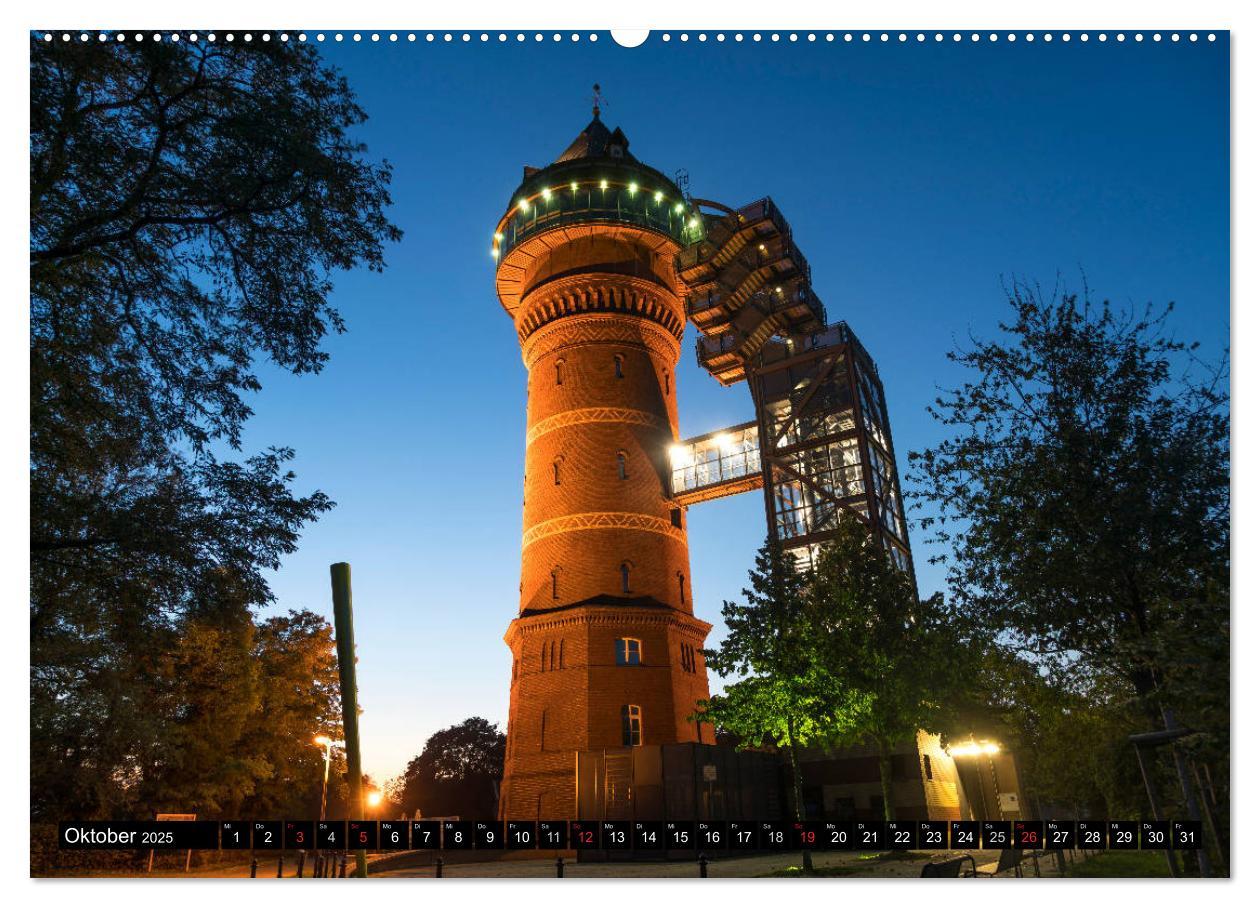 Bild: 9783435604043 | Das Ruhrgebiet bei Nacht (Wandkalender 2025 DIN A2 quer), CALVENDO...