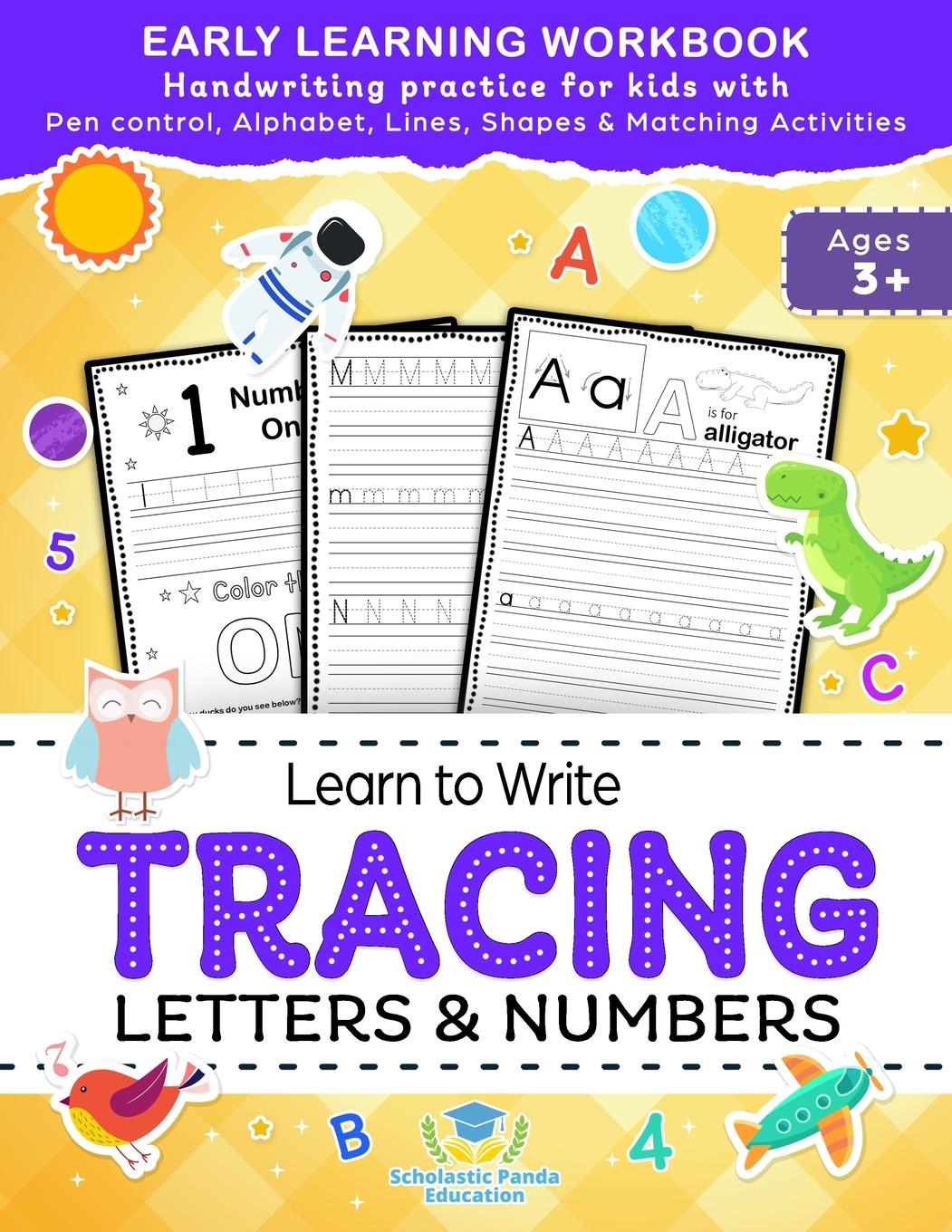 Cover: 9781953149312 | Learn to Write Tracing Letters &amp; Numbers, Early Learning Workbook,...