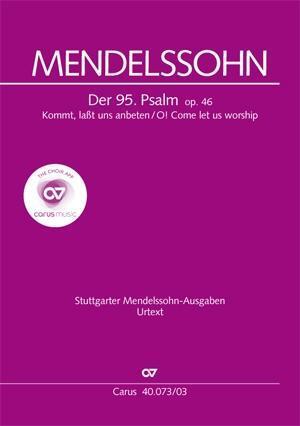 Cover: 9790007060725 | Der 95. Psalm (Klavierauszug) | Kommt, laßt uns anbeten MWV A 16,1838