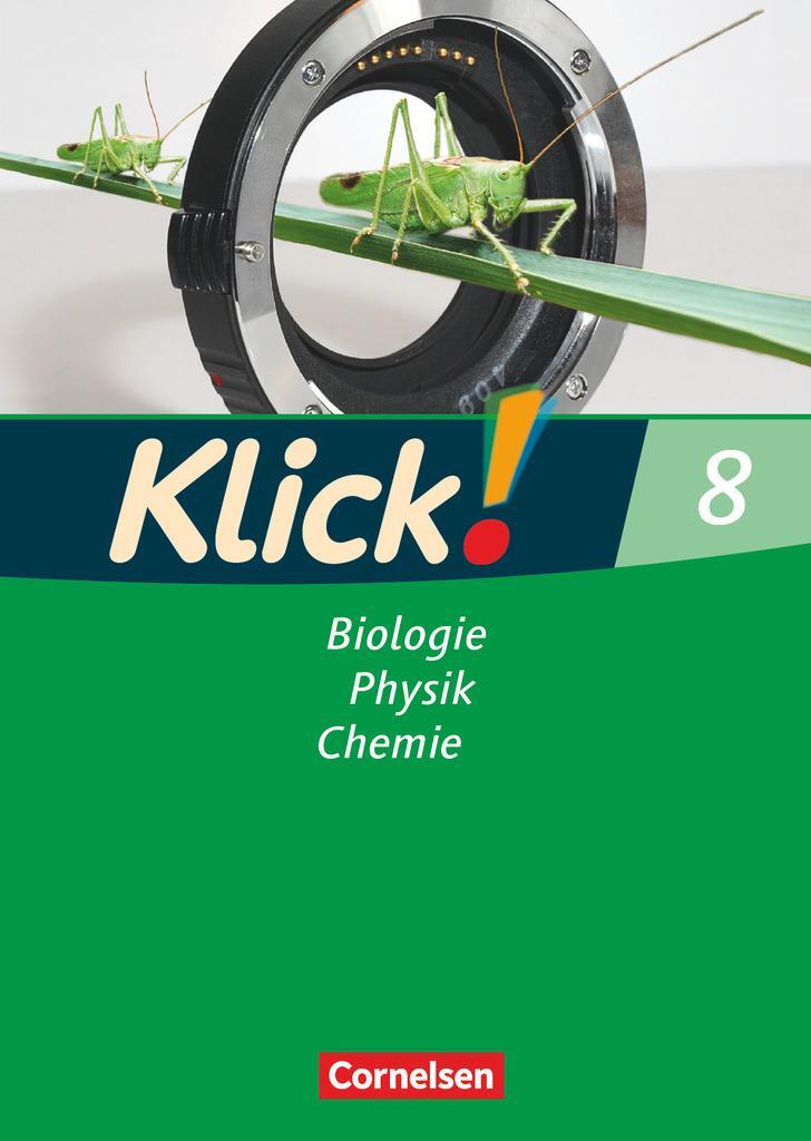 Cover: 9783060612314 | Klick! 8. Biologie, Physik, Chemie. Westliche Bundesländer sowie...