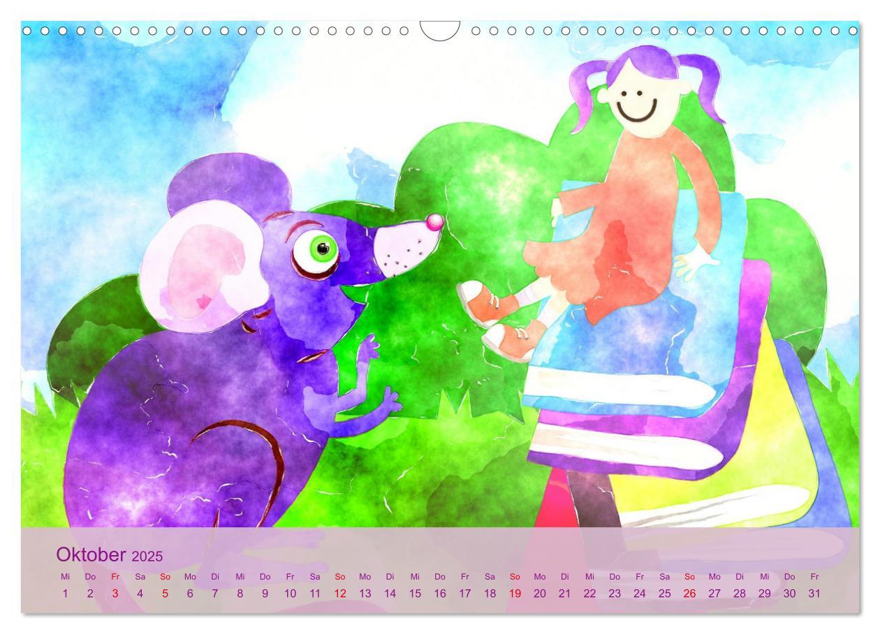 Bild: 9783435043828 | Glückliche Kindheit. Duftiger Aquarell Kinderkalender (Wandkalender...