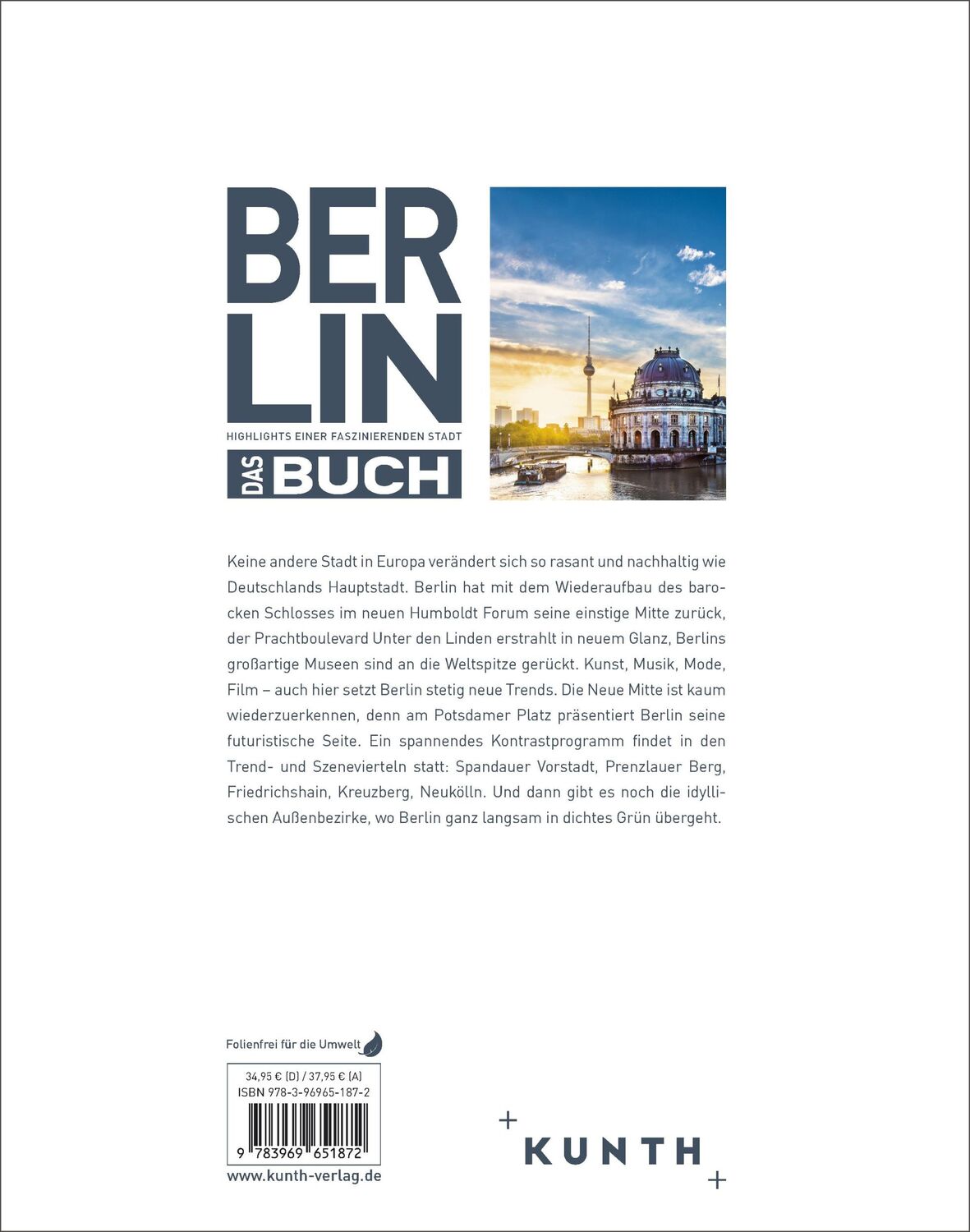 Rückseite: 9783969651872 | KUNTH Berlin. Das Buch | Highlights einer faszinierenden Stadt | Weber