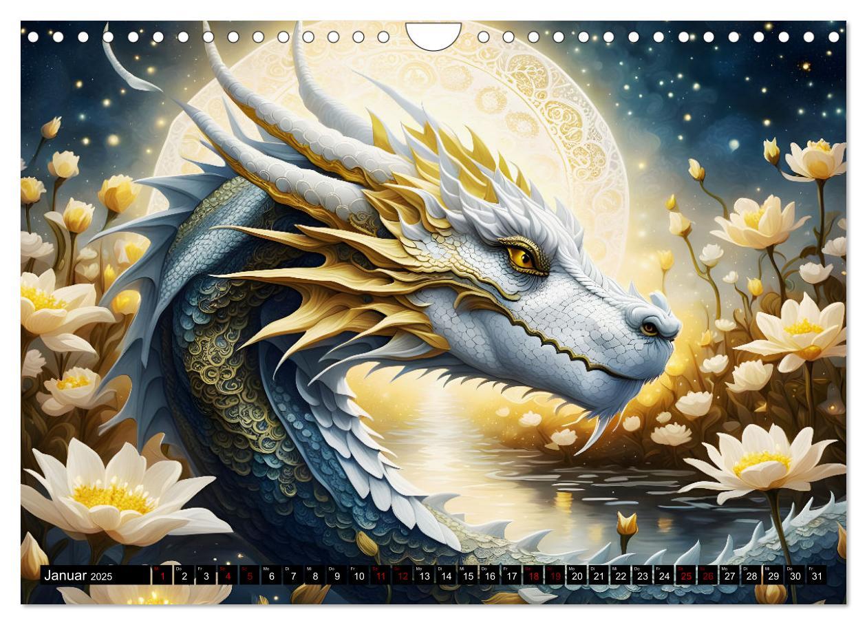 Bild: 9783457238790 | Drachen - Mystische Wesen (Wandkalender 2025 DIN A4 quer), CALVENDO...