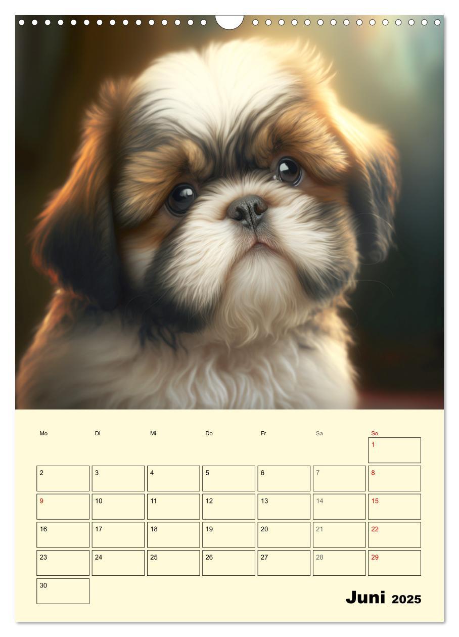 Bild: 9783435873623 | Shih Tzu Alarm. Glückliche Wuschelköpfe (Wandkalender 2025 DIN A3...