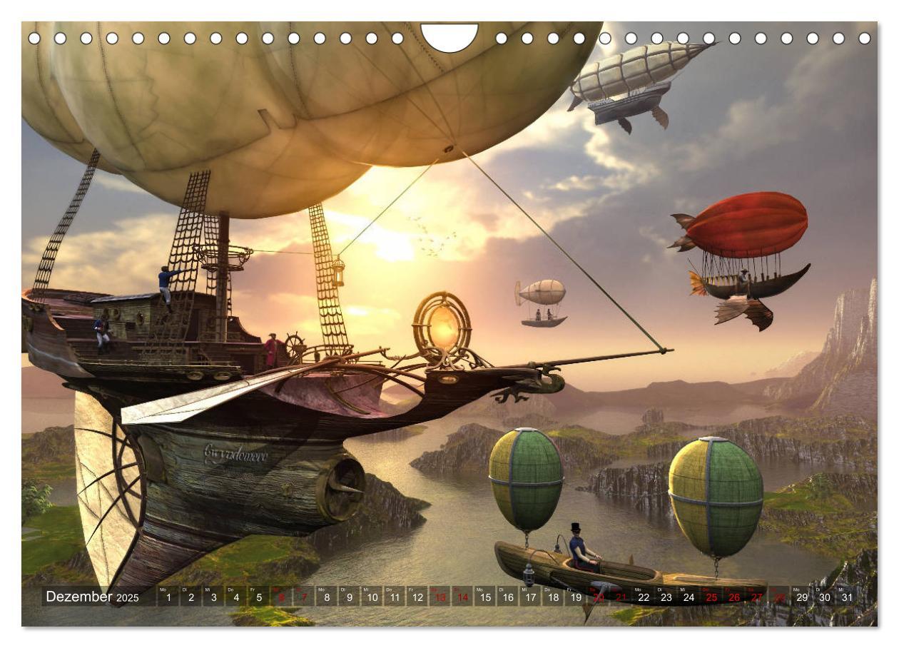 Bild: 9783435203178 | Steampunk Träume (Wandkalender 2025 DIN A4 quer), CALVENDO...