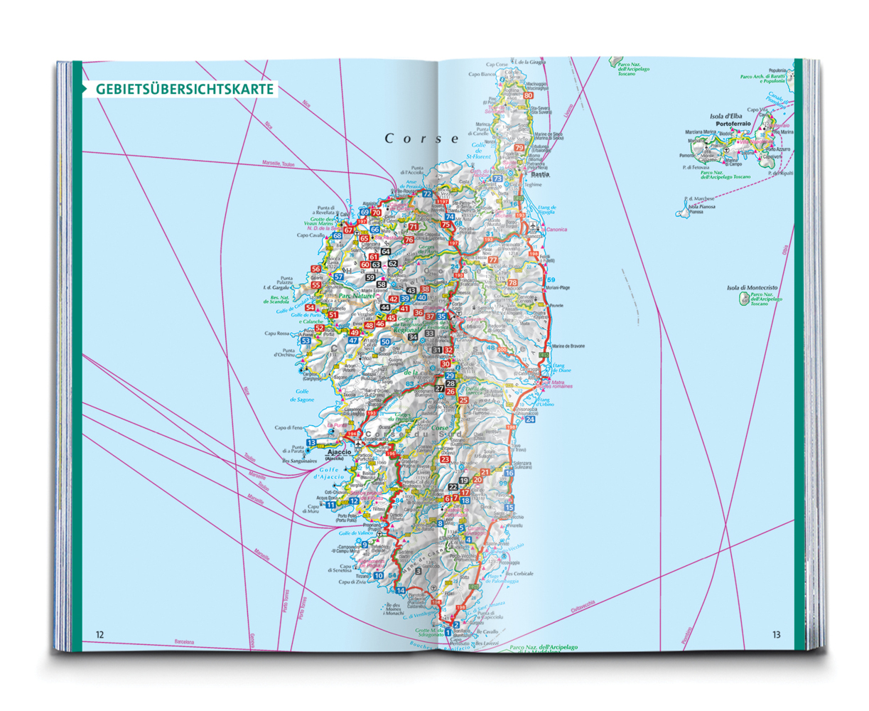 Bild: 9783991217770 | KOMPASS Wanderführer Korsika, 80 Touren mit Extra-Tourenkarte | Mertz