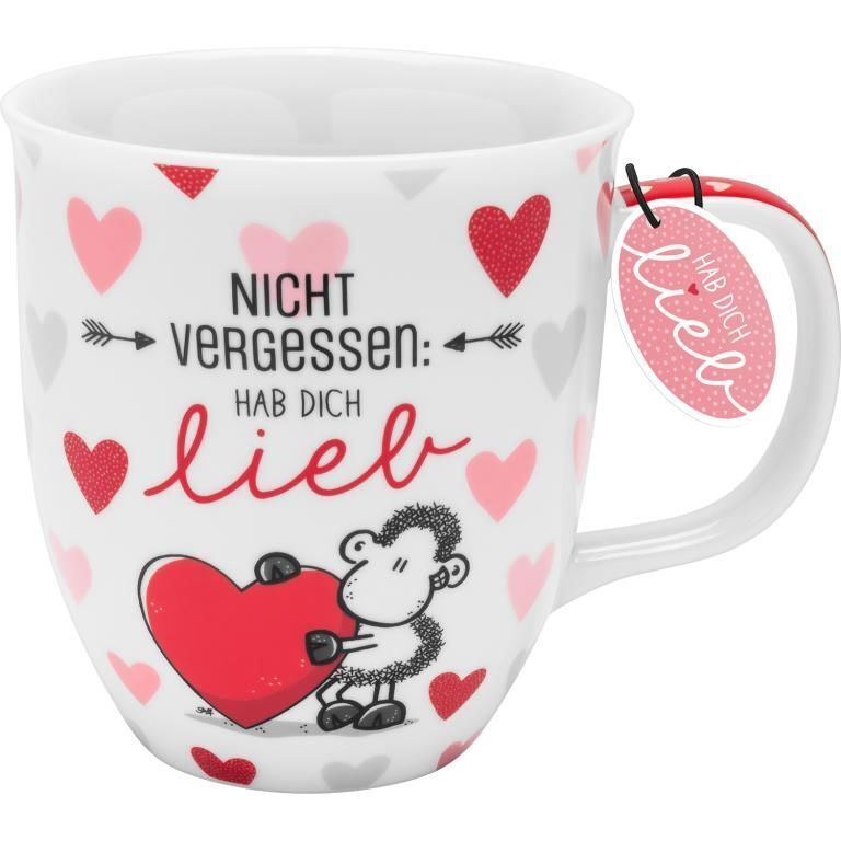 Cover: 4036018485146 | Tasse Motiv "Hab dich lieb" | Porzellan, 40 cl | 2023 | sheepworld