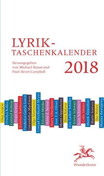 Cover: 9783884235591 | Lyrik-Taschenkalender 2018 | Breyger | Kalender | 224 S. | Deutsch