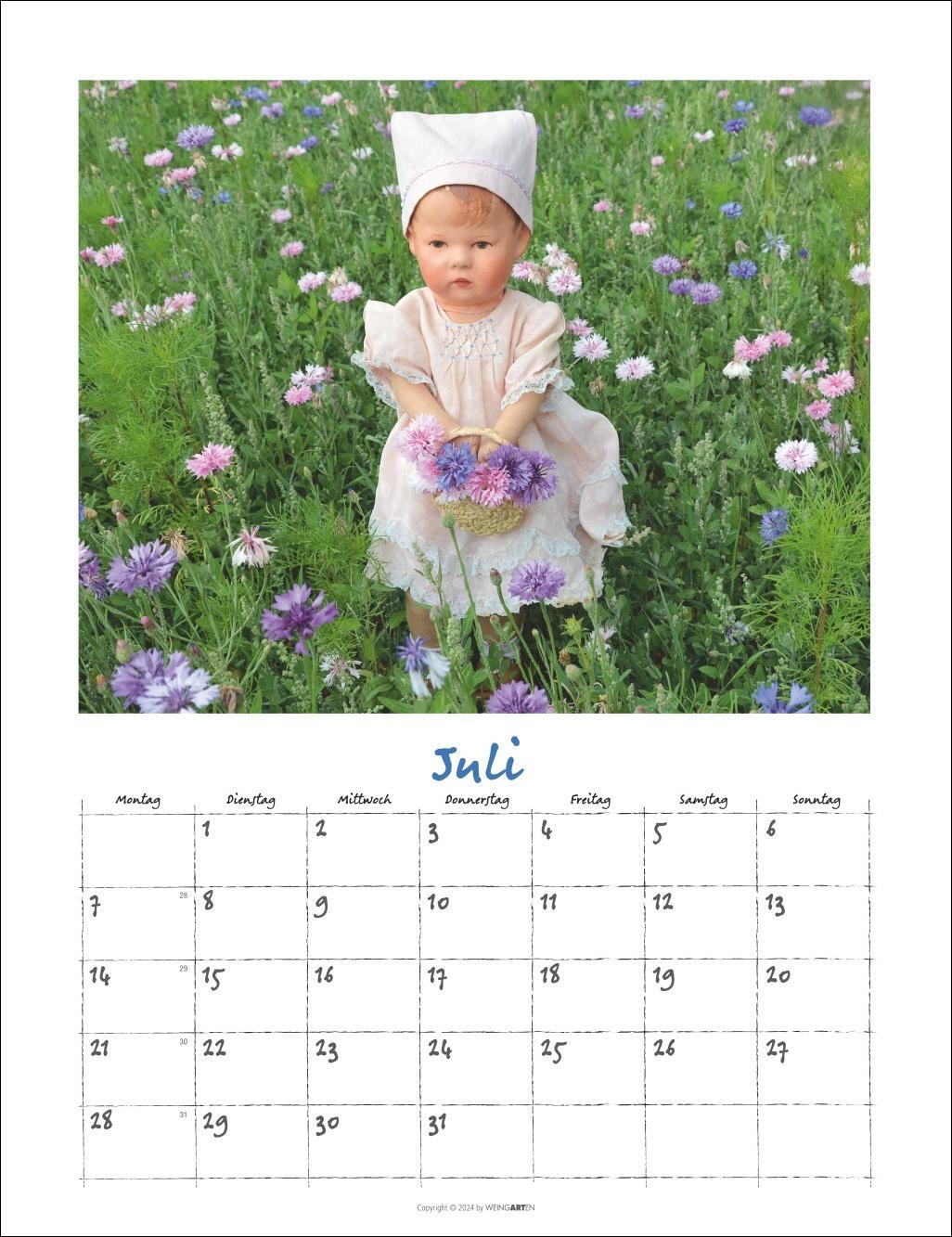 Bild: 9783839900499 | Käthe Kruse Puppen Kalender 2025 | Kalender | Spiralbindung | 14 S.