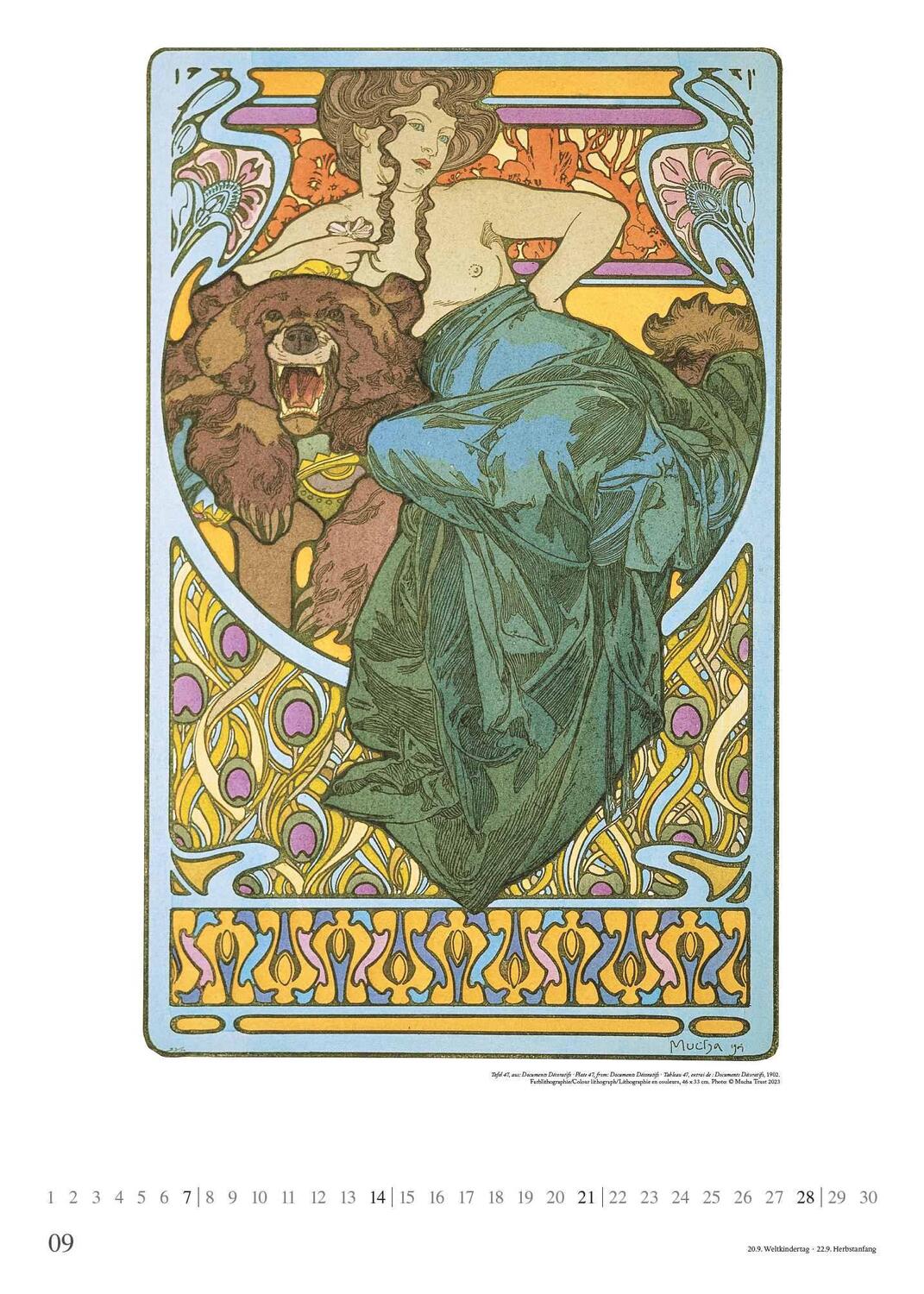 Bild: 4250809653310 | Mucha 2025 - Kunst-Kalender - Poster-Kalender - 50x70 | Kalender