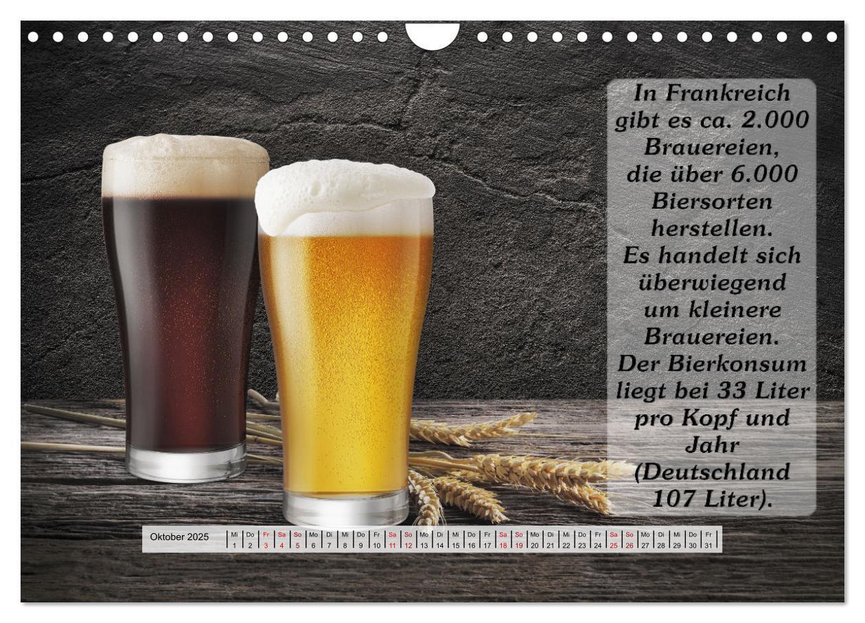 Bild: 9783435037094 | Wissenswertes über Bier (Wandkalender 2025 DIN A4 quer), CALVENDO...