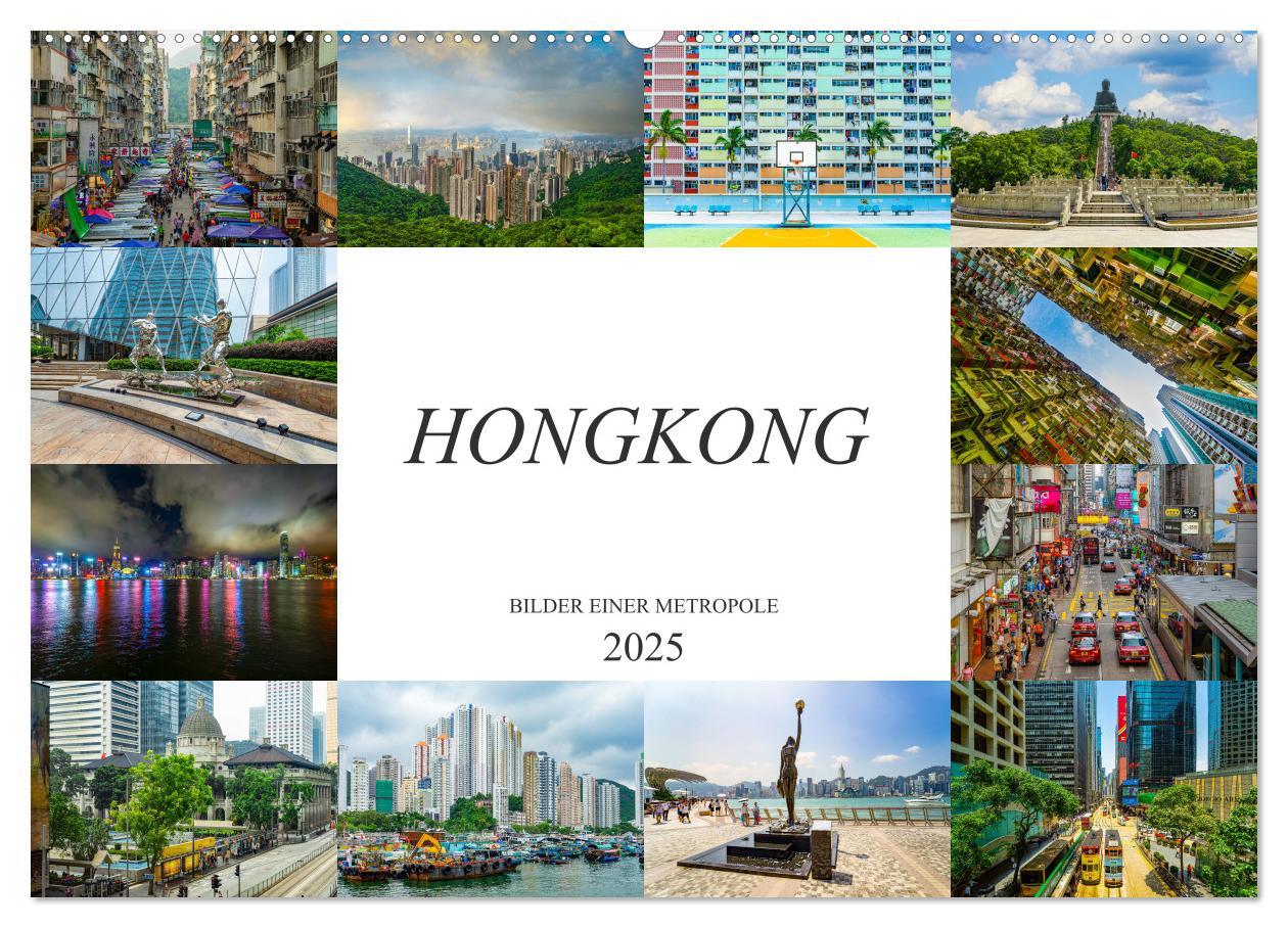 Cover: 9783435205844 | Hongkong Bilder einer Metropole (Wandkalender 2025 DIN A2 quer),...