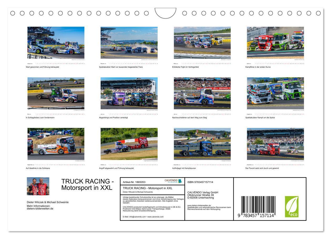 Bild: 9783457157114 | TRUCK RACING - Motorsport in XXL (Wandkalender 2025 DIN A4 quer),...