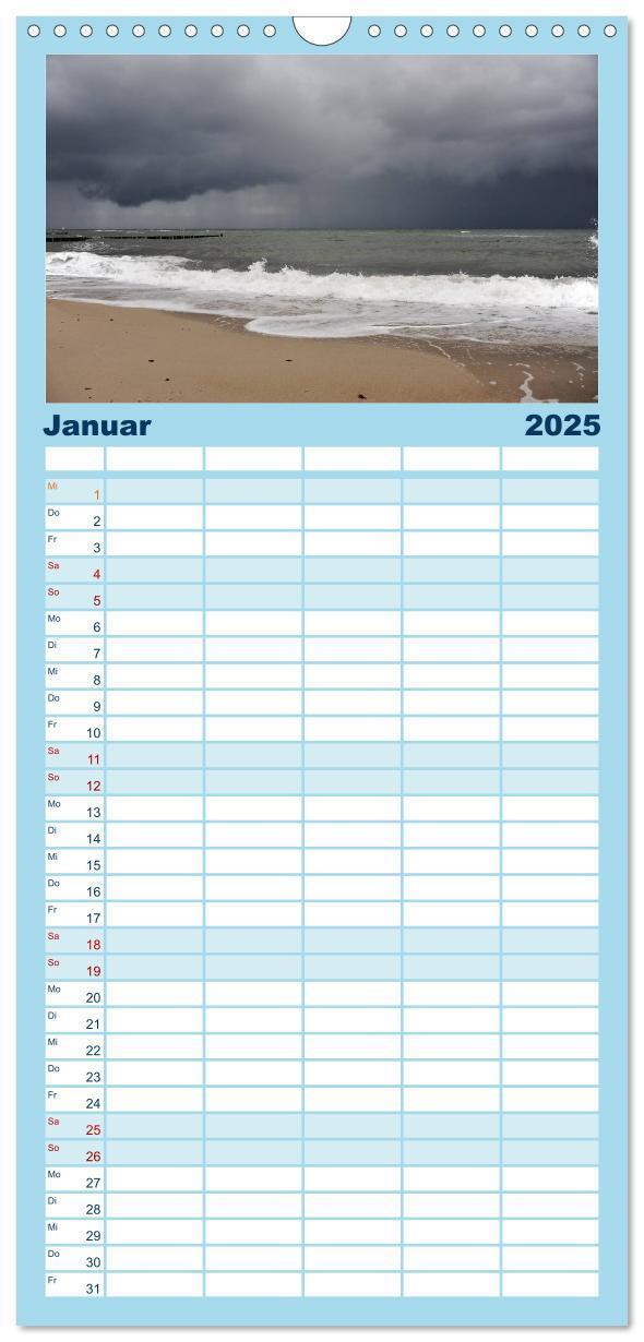 Bild: 9783457118702 | Familienplaner 2025 - Kühlungsborn mit 5 Spalten (Wandkalender, 21...