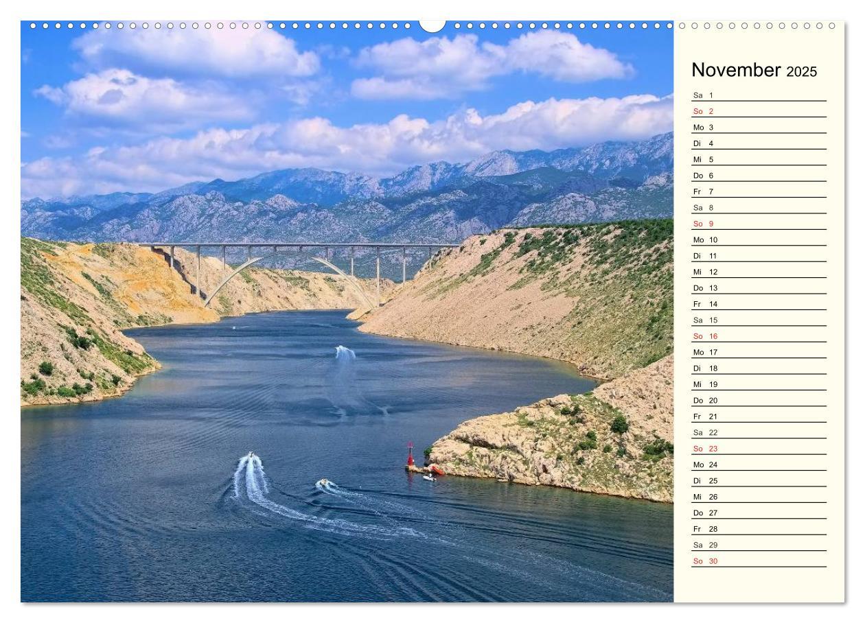 Bild: 9783435511617 | Kroatien (Wandkalender 2025 DIN A2 quer), CALVENDO Monatskalender