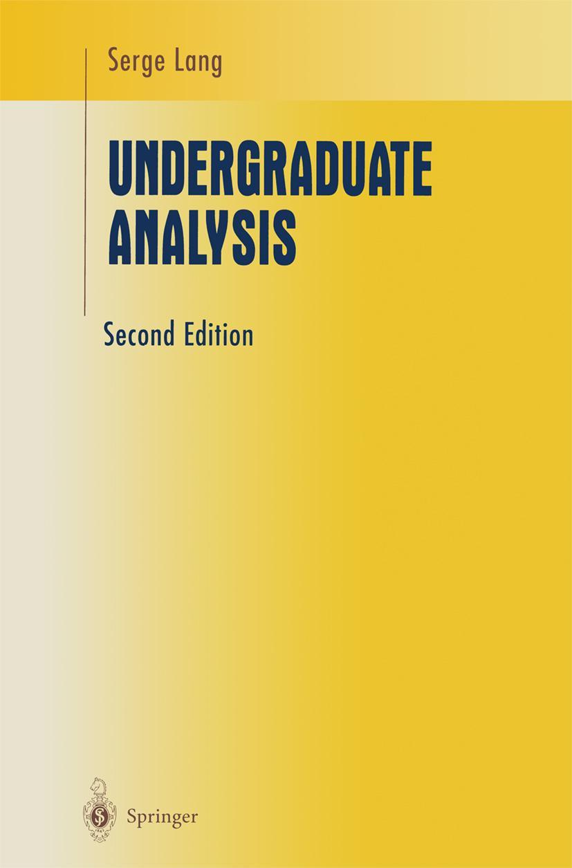 Cover: 9781441928535 | Undergraduate Analysis | Serge Lang | Taschenbuch | xv | Englisch