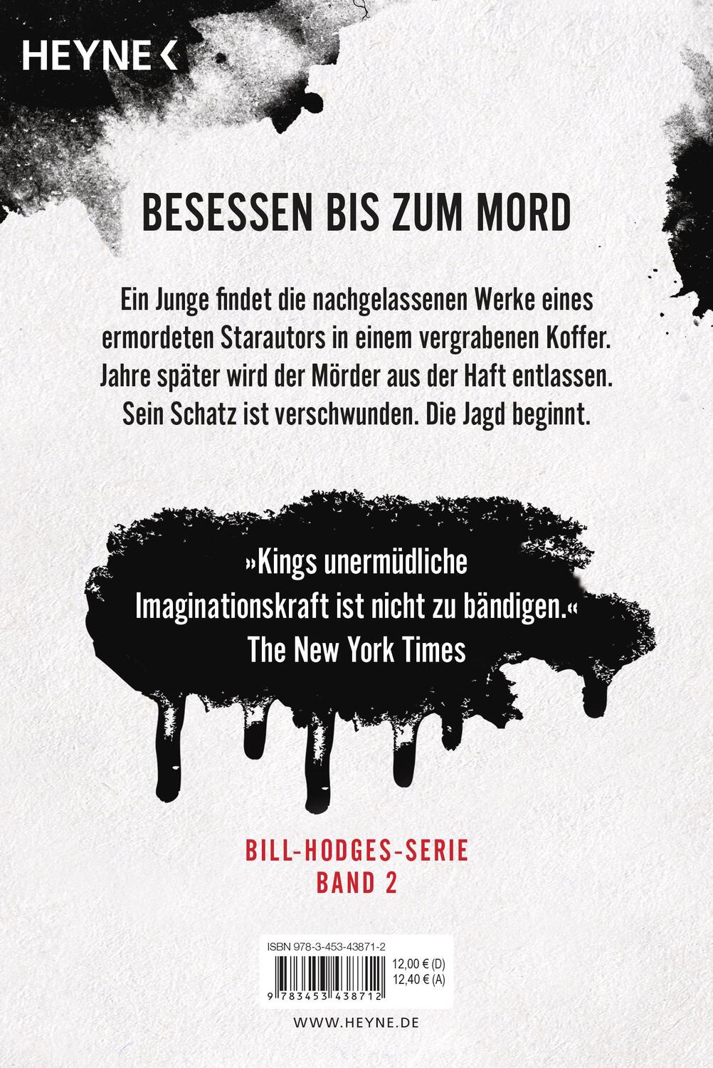 Bild: 9783453438712 | Finderlohn | Roman | Stephen King | Taschenbuch | Bill-Hodges-Serie